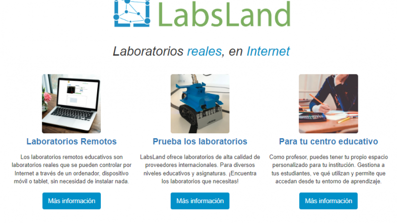 LabsLand: Laboratorios en remoto